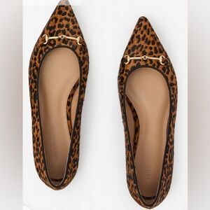 Ayelet Pony Hair Flats in Leopard